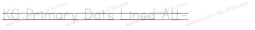 KG Primary Dots Lined Alt字体转换